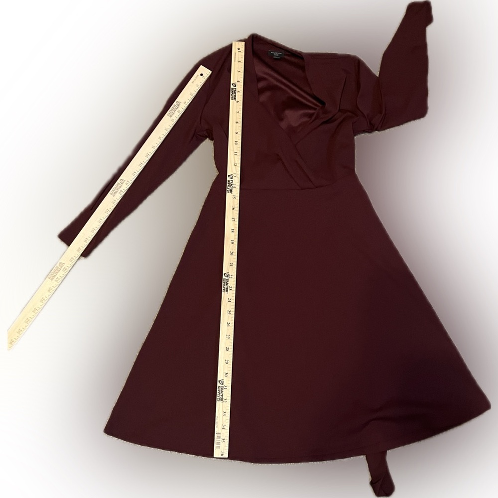 Ann Taylor Faux Wrap Long Sleeve Dress size SP - Picture 4 of 10